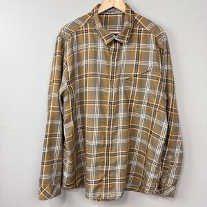Toad & Co Plaid Button Up Dogma Shirt Mens Sz XL Cabincore Grunge Western *Flaws